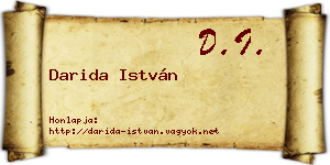 Darida István névjegykártya